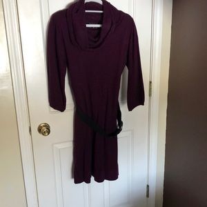 3/4 sleeve sweater dress